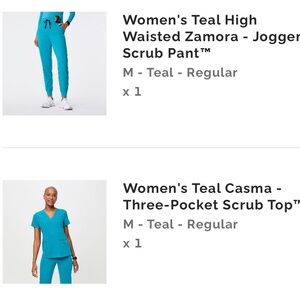 Figs Women's Teal Zamora Jogger Pants